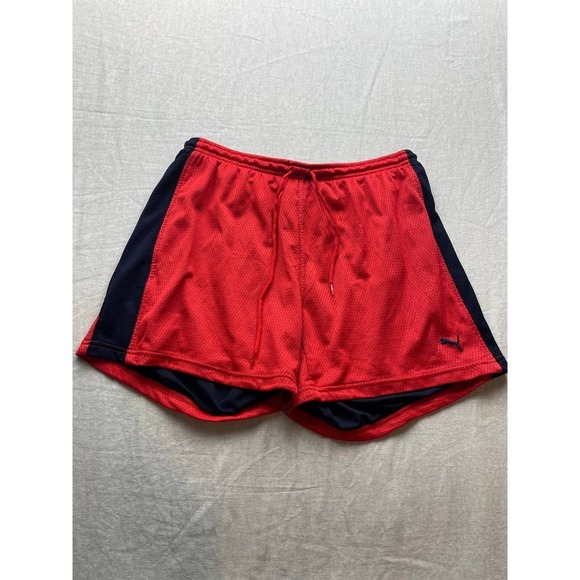 Puma Other - Vintage Puma Shorts Mens Size XL Red Black Jersey Basketball Drawstring Outdoor